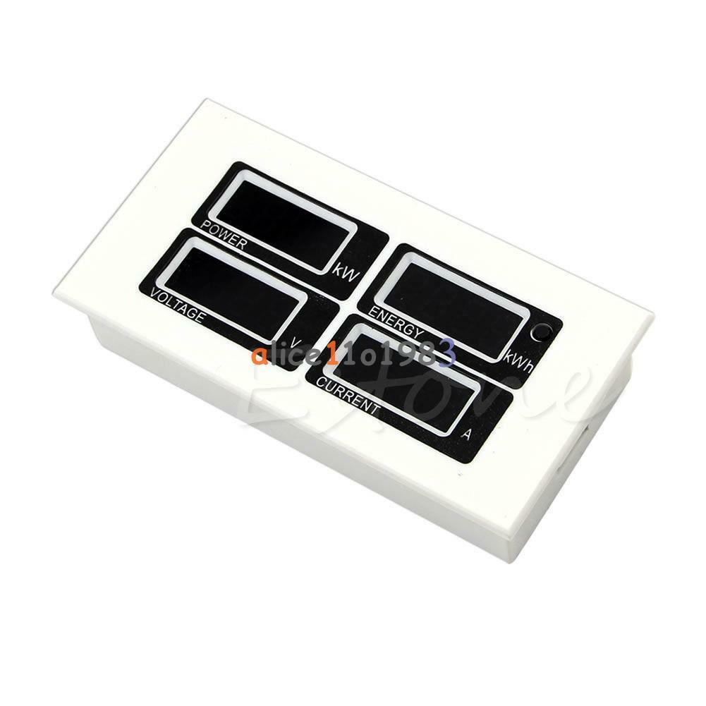 AC 110V 220V Digital 100A watt power meter volt amp Ammeter Voltmeter 80-260V