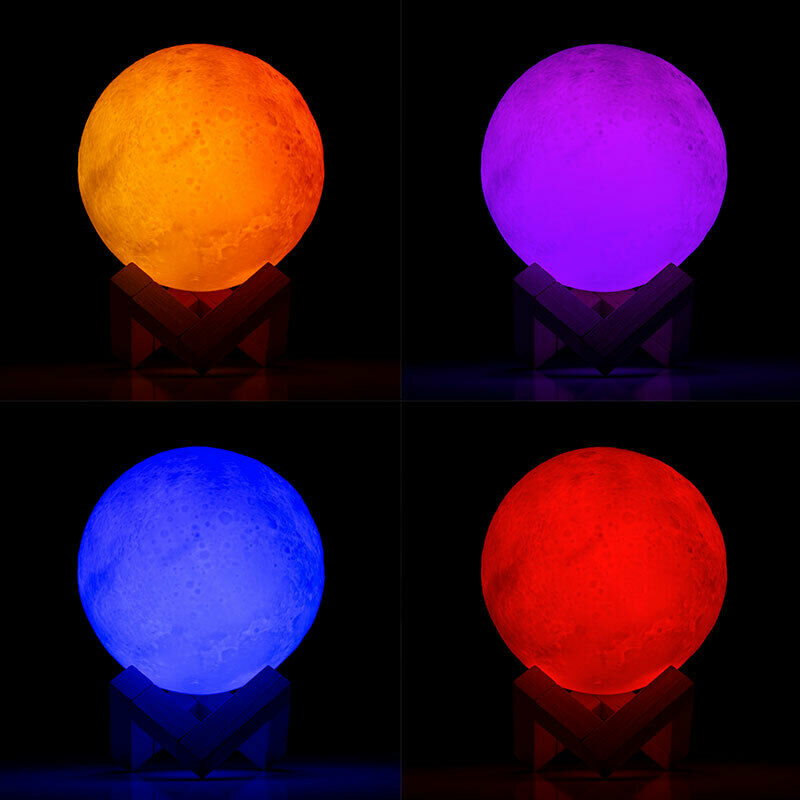 Lamp Moon LED To Control Touch Sensitive - New
