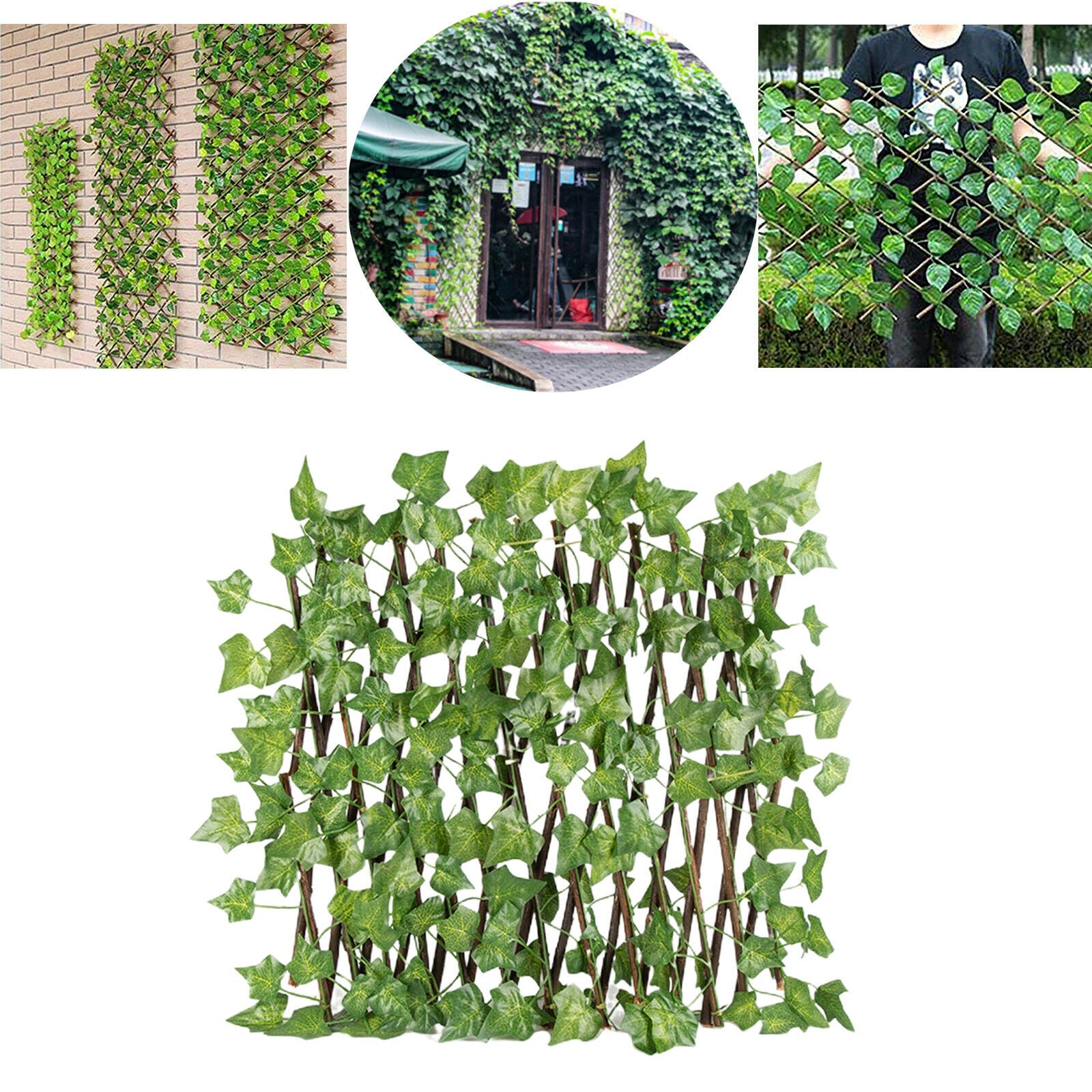 2x Garden Fence Trellis Privacy Screening Panel Outdoor Indoor Yard Decor