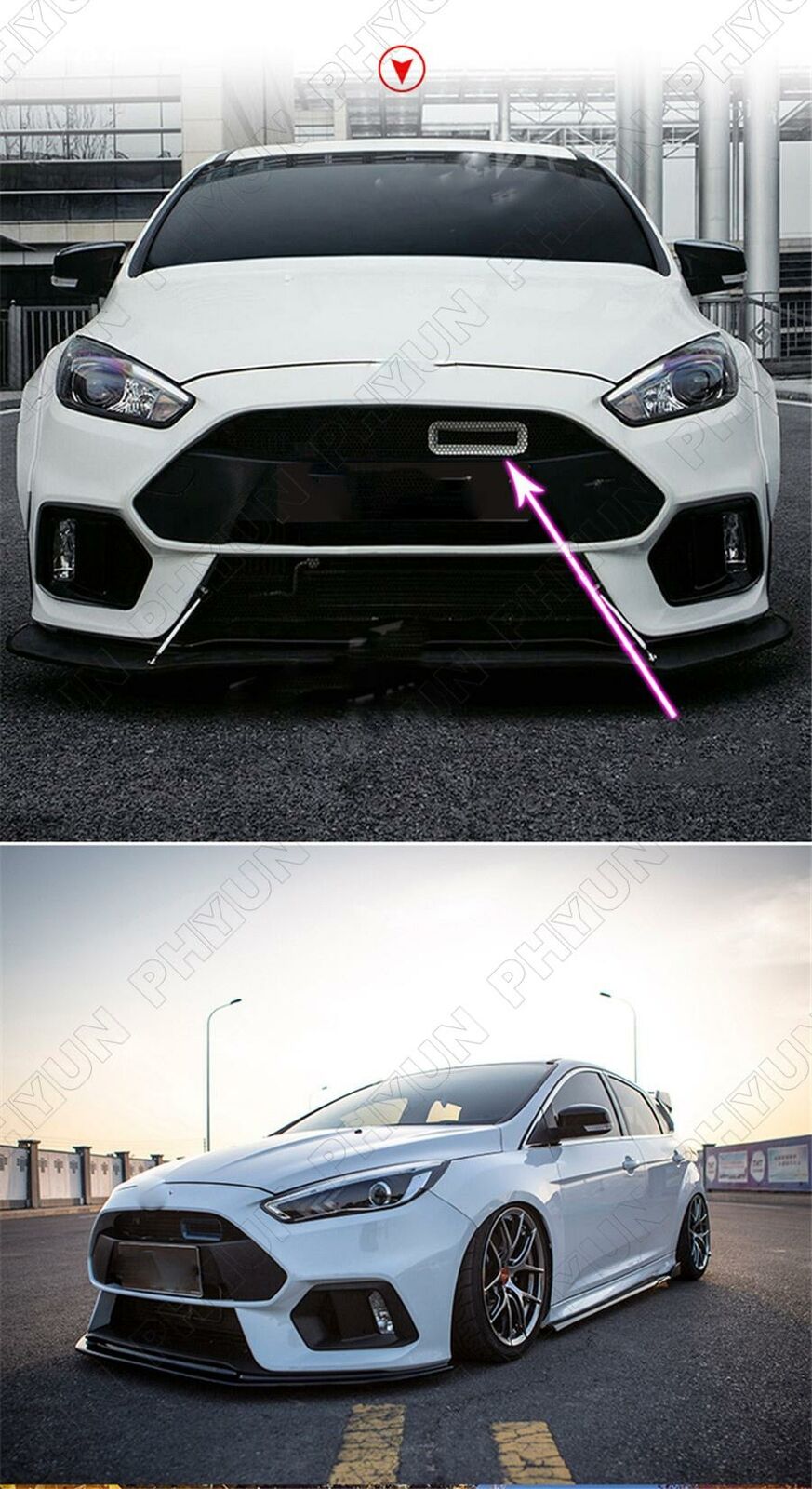 For 2015-18 Focus Hatchback 4D Sedan Red 5D Air Intake Inlet Tuyere Modification