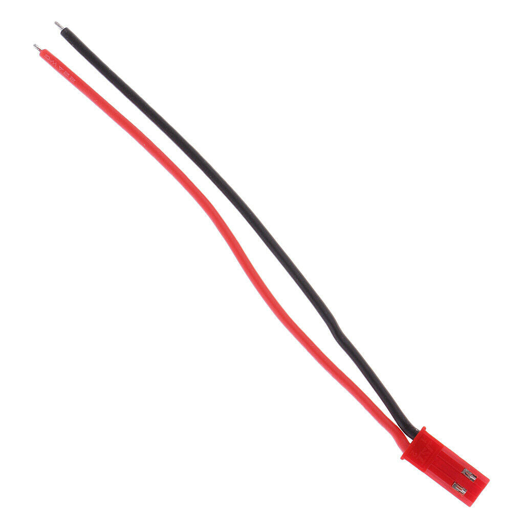 5 Pairs 100mm Jst 2 Pin Plugs with 22awg Wire Male & Female for Rc Li Po