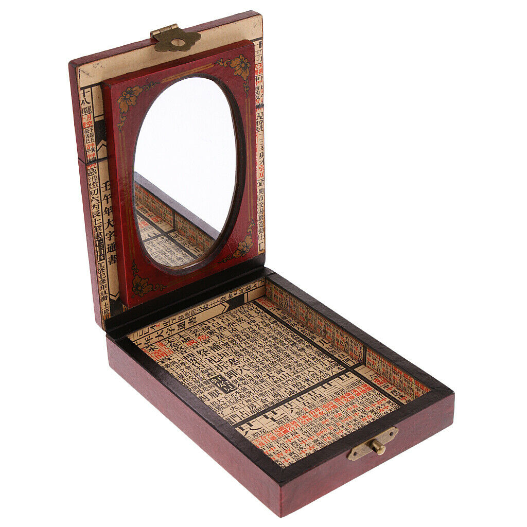 Portable Finest Dressing Case With Mirror Gift Craft Souvenir Collectibles