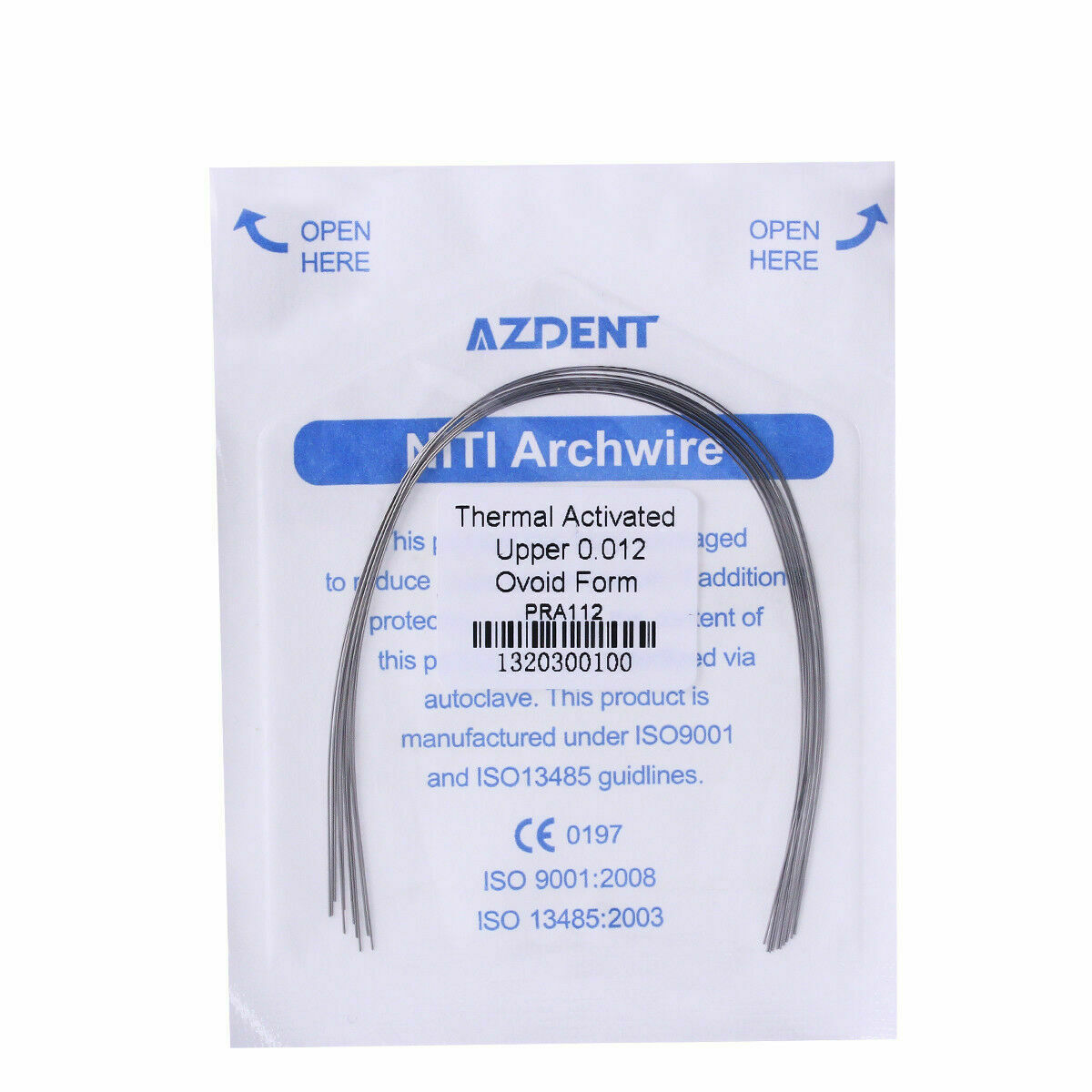 30 X Dental Ortho Heat Thermal Activated Niti Arch Wire Round Upper/Lower AZDENT