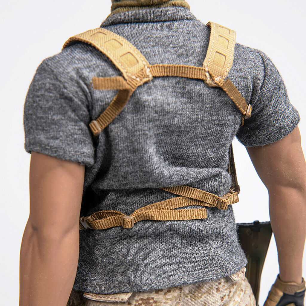 1/6 Scale T-shirt for HT TC Dragon 12in Action Figures Accessories D-Gray