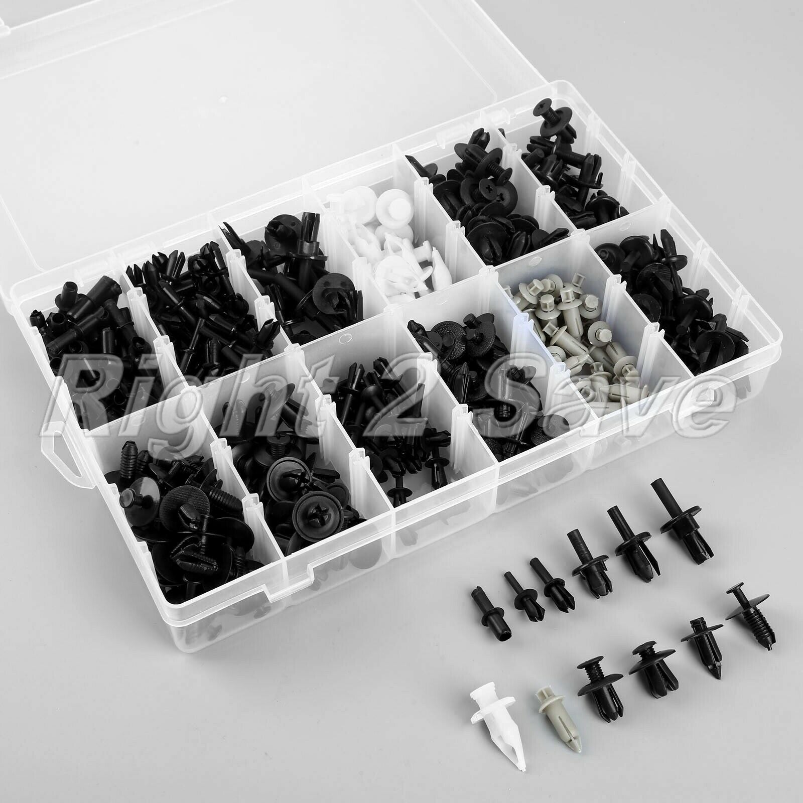 350x Car Body Push Retainer Rivet Panel Trim Clip 12 Sizes Moulding Assortments