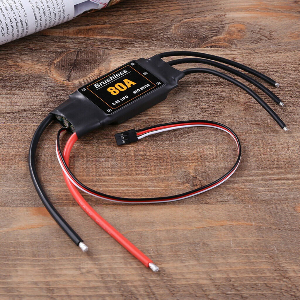 80A Brushless ESC for RC Drone Aircraft Airplane Quad Toys Accessories