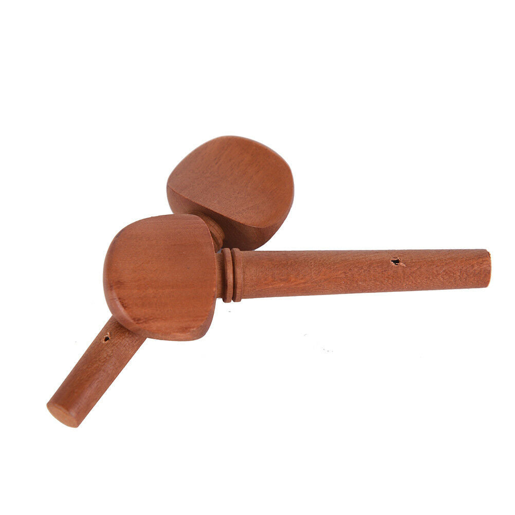 4/4 Size Jujube Wood Violin Fiddle Tuning Pegs Endpin Set Replacement、New EBBDA