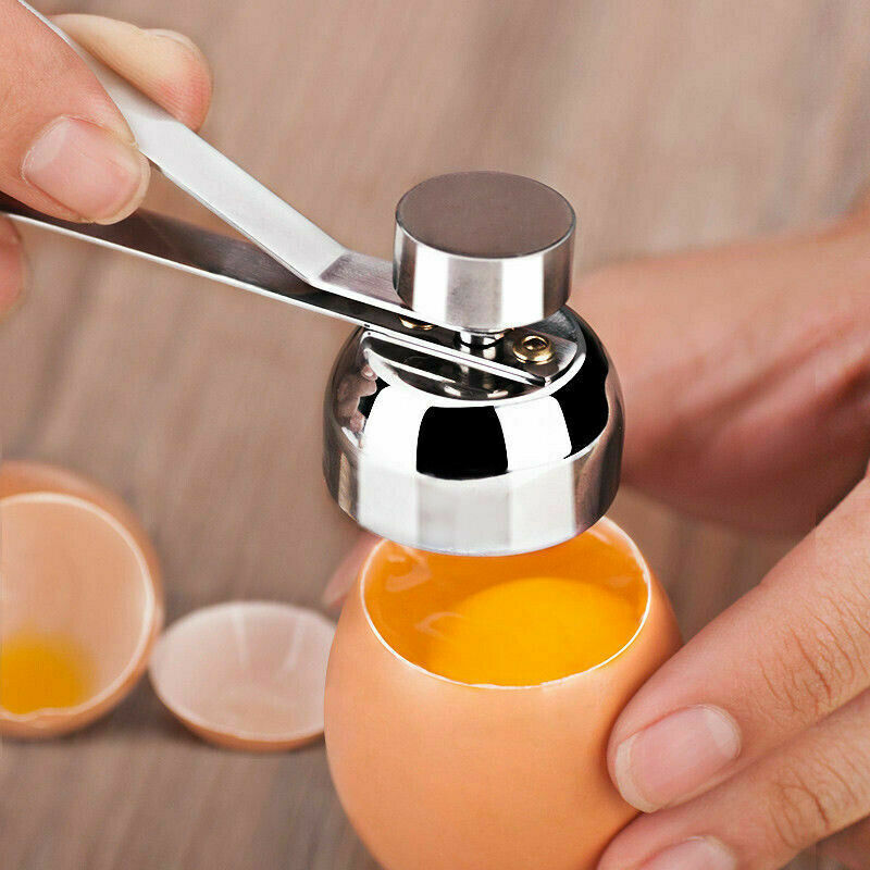 Stainless Steel Egg Topper Cutter Shell Opener Boiled Raw Egg Open ScissorsS Lt