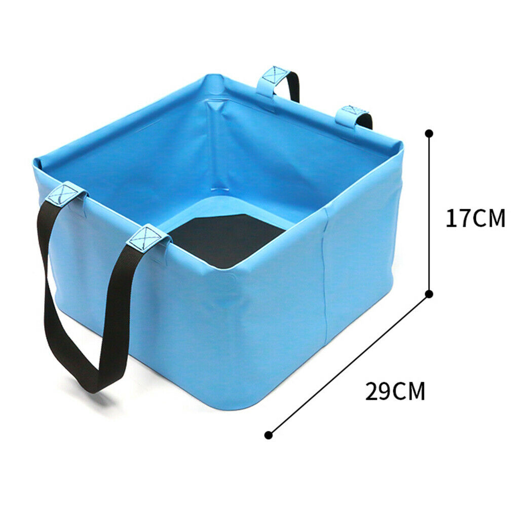 2Pcs 18L Outdoor Collapsible Bucket Water Storage Container Bag for Camping