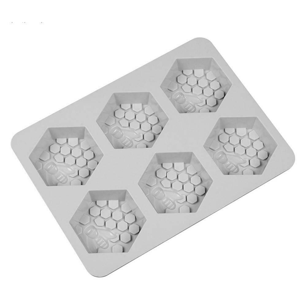 Silicone Bee Soap Mold DIY Handmade Chocolate Cake Maker Craft Kitchen Tool @