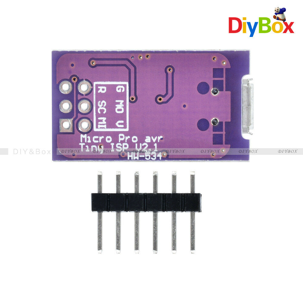 Micro USB 5V Tiny AVR ISP ATTINY44 USB TinyISP Programmer For Arduino Bootloader