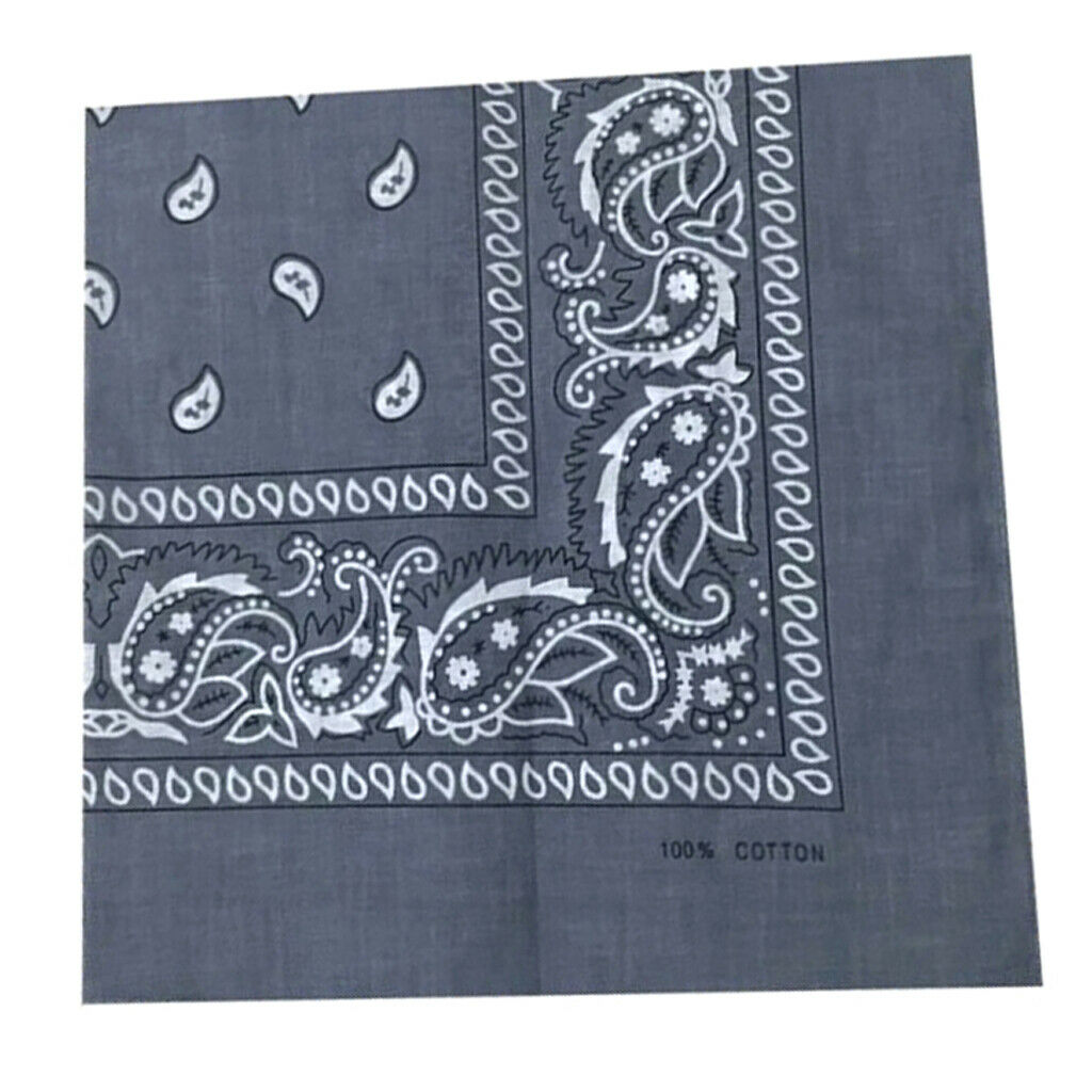 6 Pack Unisex Cotton Print Cowboy Bandana Scarf Head Wrap Neck Wristband