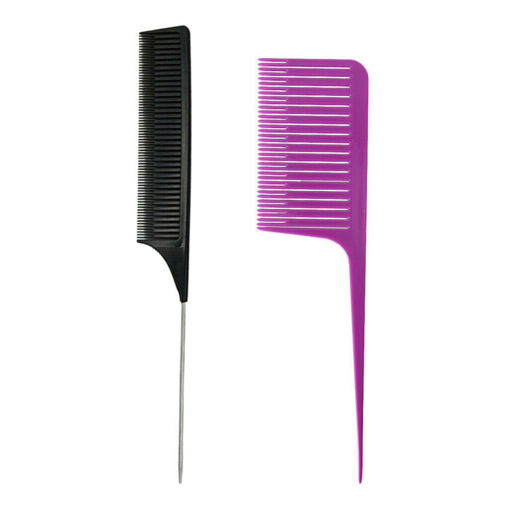 New Fine&Wide Section Weaving Highlighting Foiling Hair Combs Hair Coloring