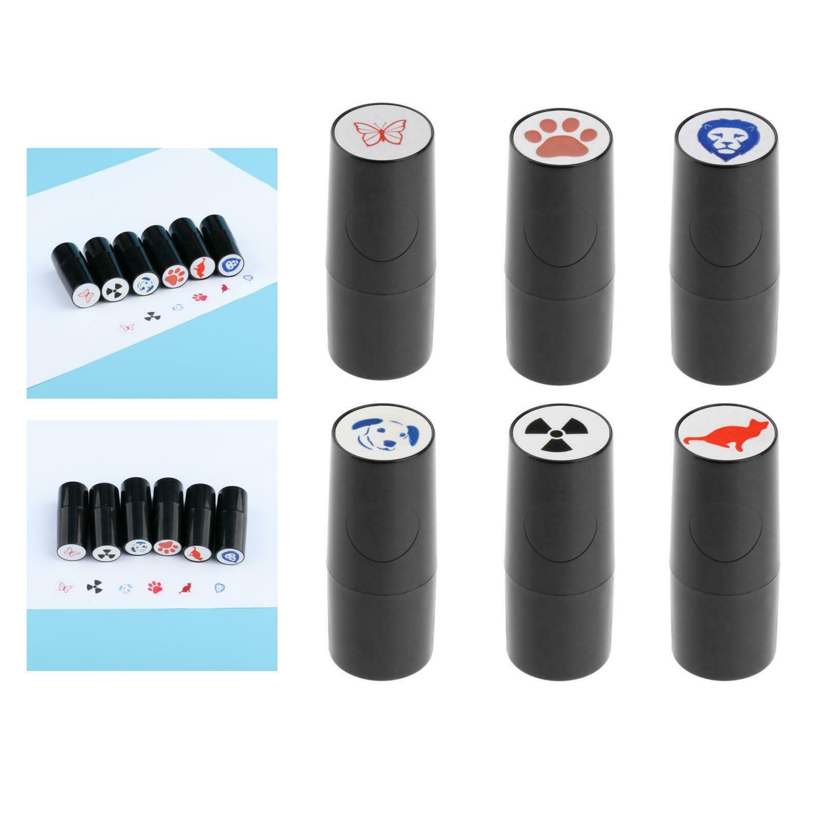 6pcs Golf Ball Stamper Quick Drying Plastic Golf Accessories Waterproof