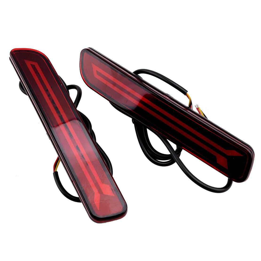 Red Lens LED Rear Bumper Reflector Brake Lights Fit For Suzuki SX4 2007-2017