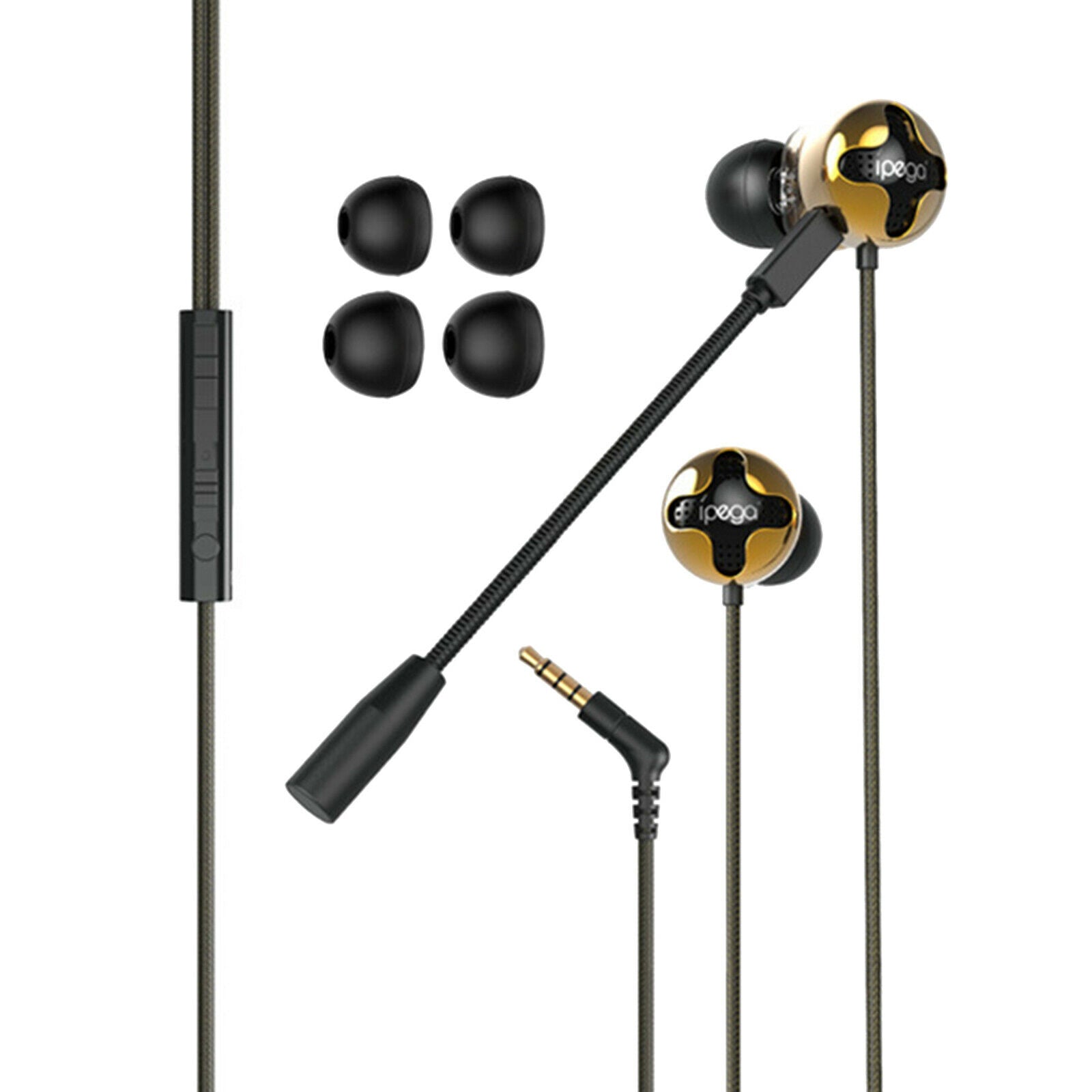 Portable 3.5mm In-Ear Gaming Wired Earphone w/Microphone for PS5