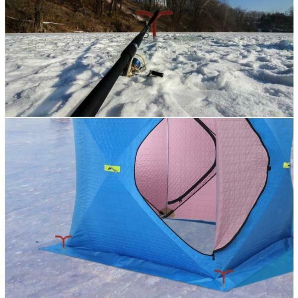 Lots 7 Stainless Steel Ice Fishing Tent Nails Ice Nail Tent Pegs Fixed Nail