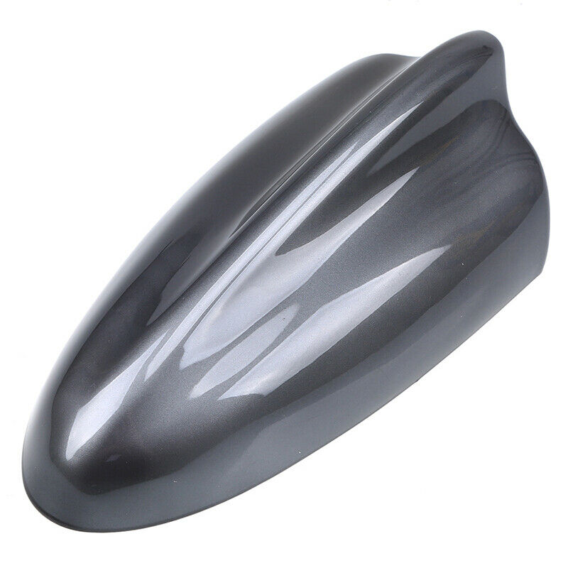 Grey Shark Fin Roof Antenna Aerial FM/AM Radio Signal Decoration Car Trim