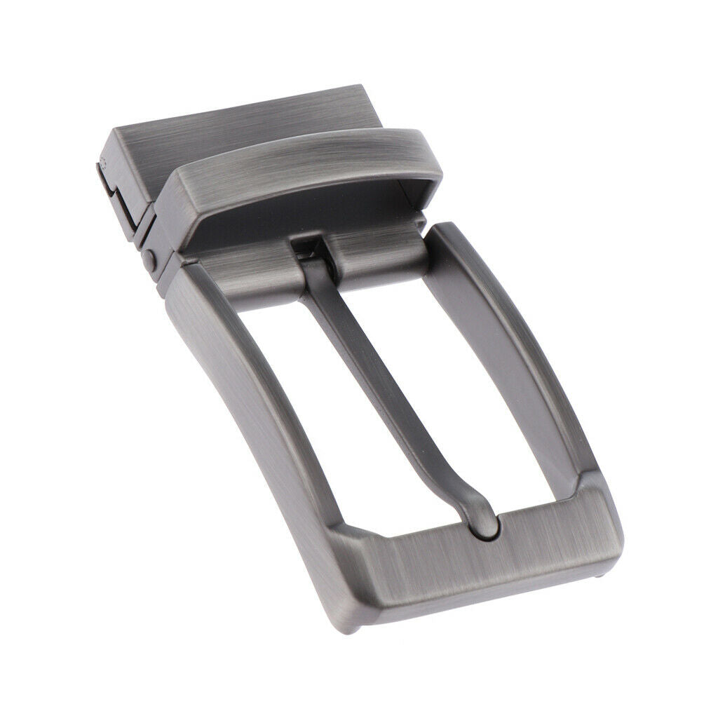 Reversible Single Prong Alloy Rectangular Belt Buckle Replacement Casual