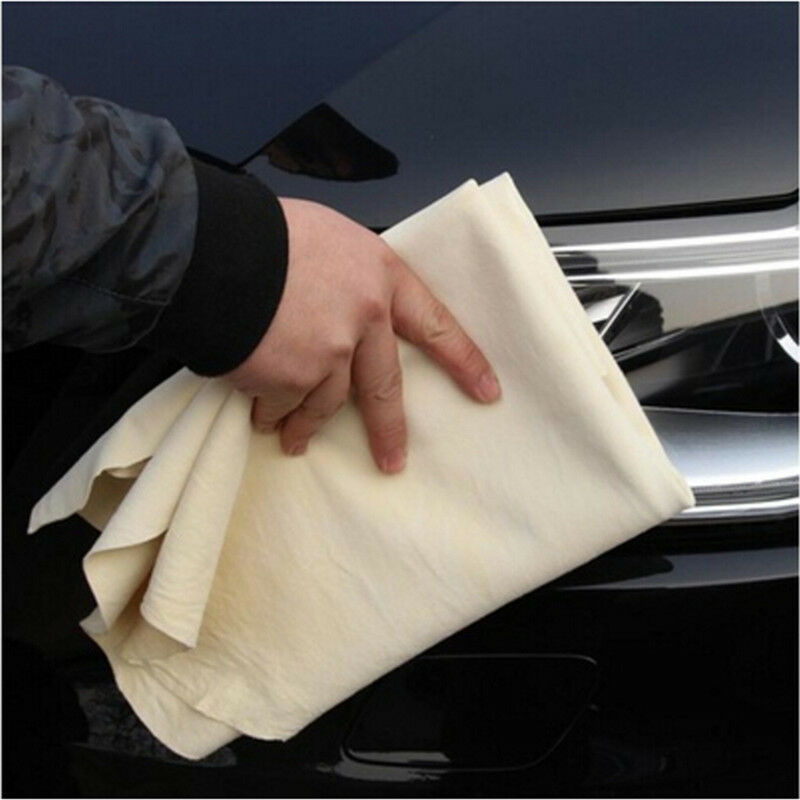 Natural Chamois Leather Car Cleaning Cloths Washing Suede Absorbent Towel Ne Rf