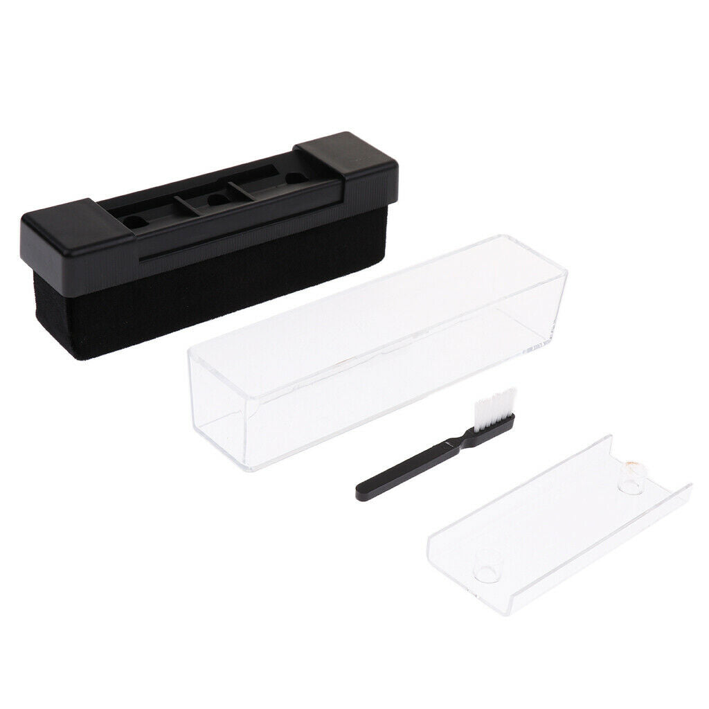 Black Plastic Record Cleaner Cleaning Kits for Vinyl Records Turntable