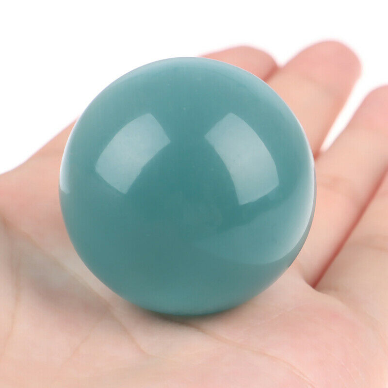 40mm Blue Cat's-eye Opal Natural Quartz Crystal Healing Stone Ball Sphere.l8