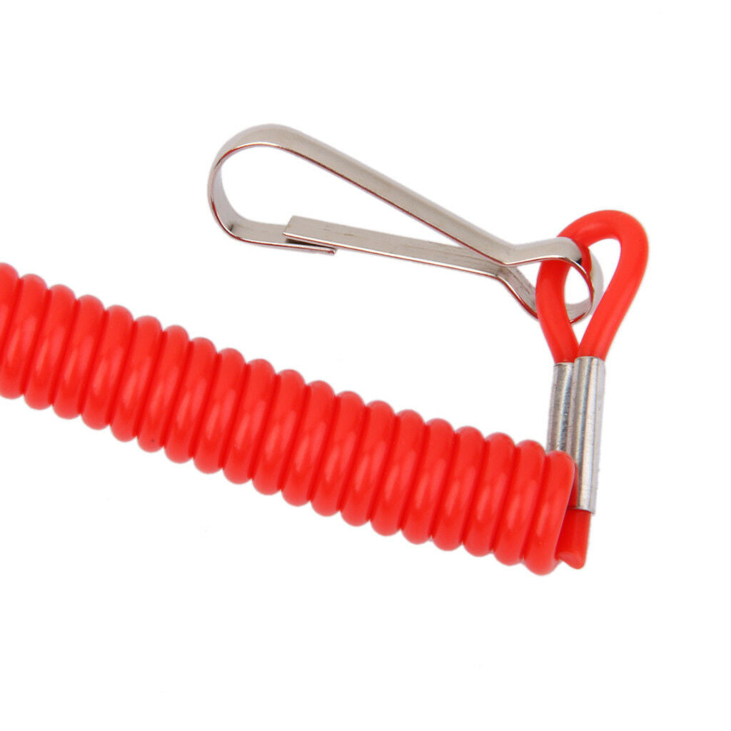 Universal Boat Outboard Engine Cord Kill Stop Switch Safety Lanyard Tether