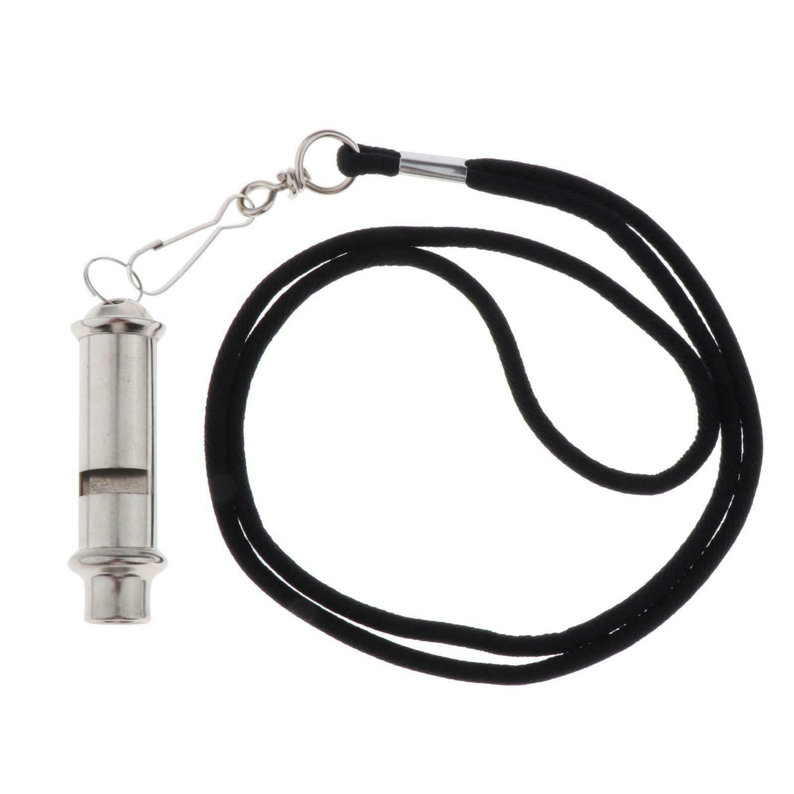 Metal Whistle Camping Loud Emergency Survival Emergency Whistle with Lanyard