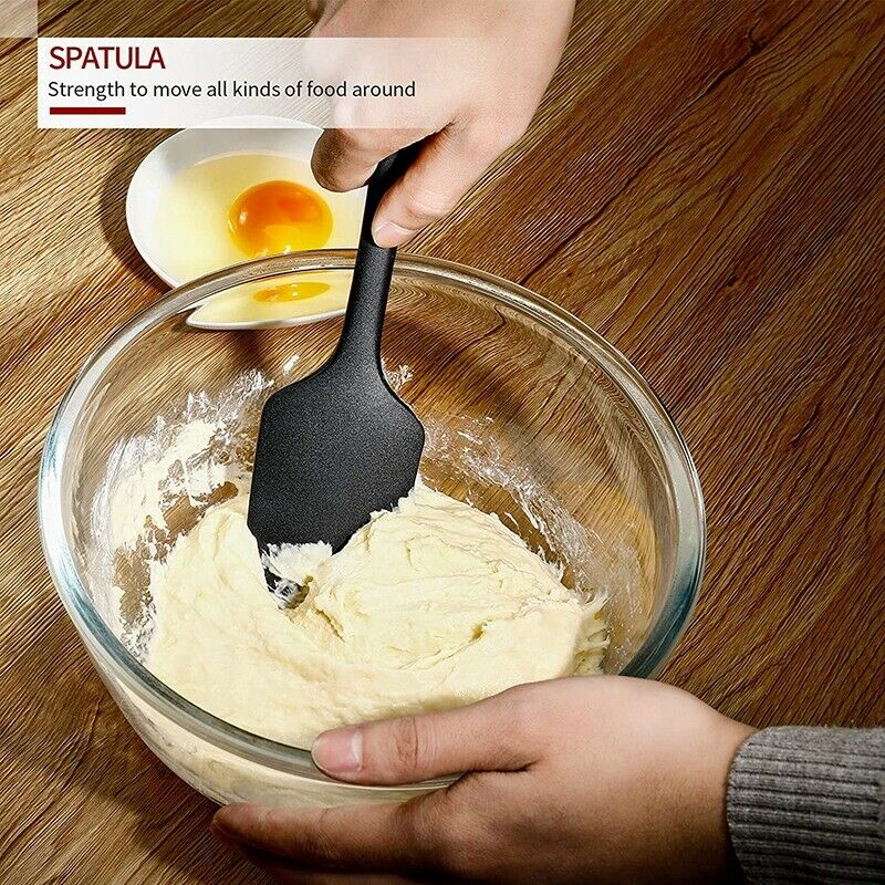 Silicone Spatula Set, Rubber Spatulas Silicone Heat Resistant, Spatula SeamlN5G7