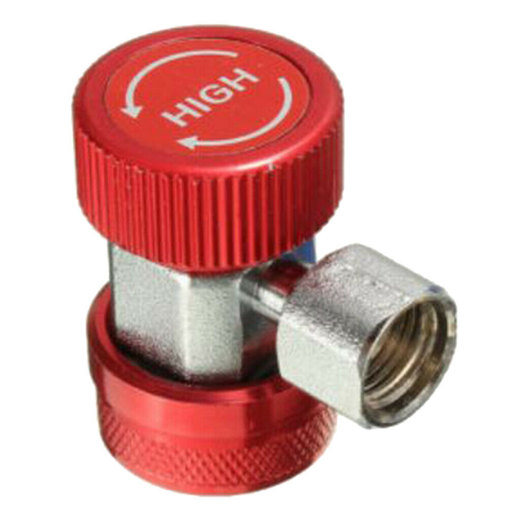 R134A Quick Coupling Adapters Air Conditioning Refrigerant A/C Gauge Red