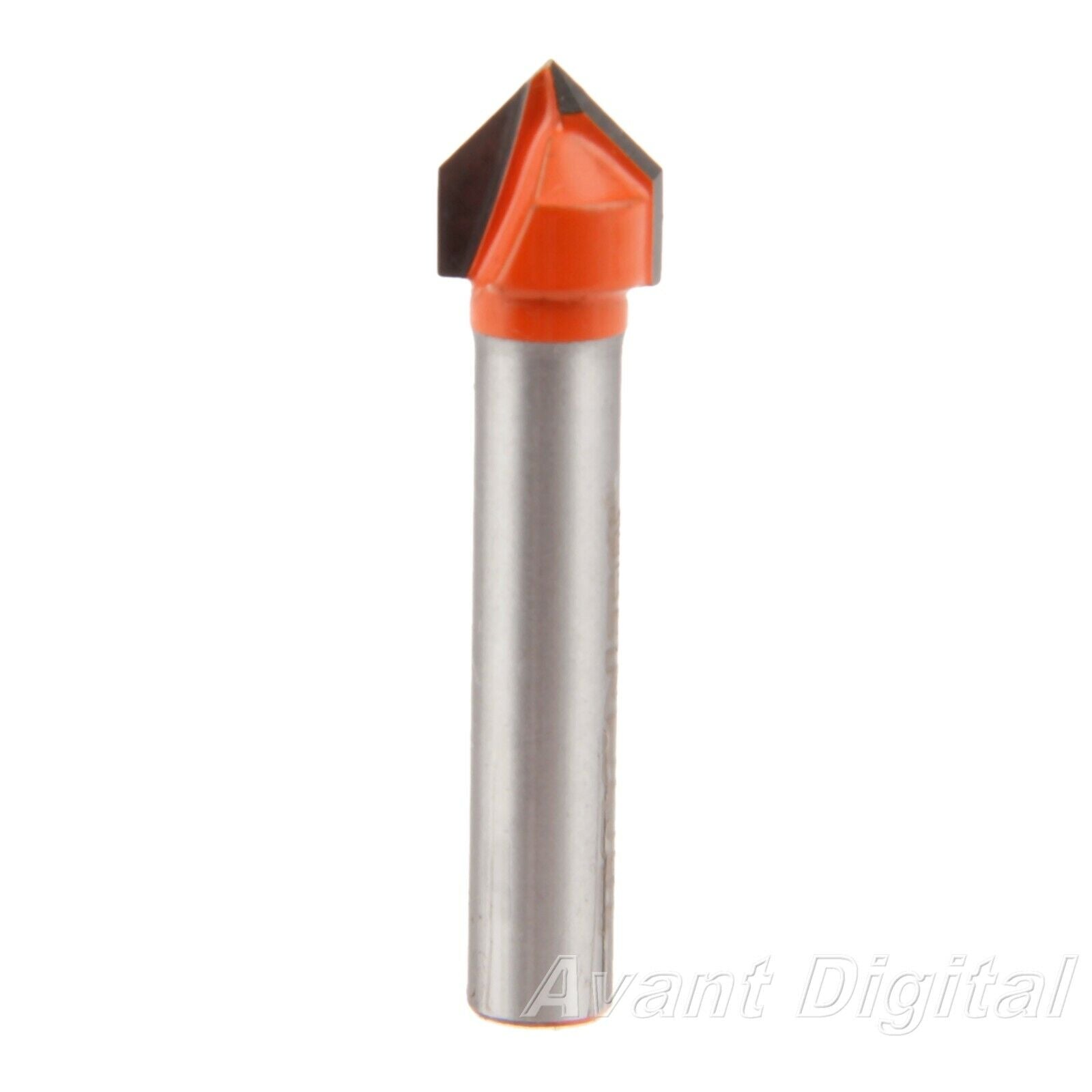 1/4"*3/8" Carbide Woodworking Flush Trim V Shape Router Bit Mill Trimmer Cutter