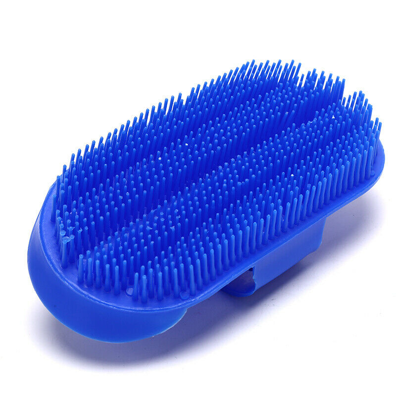 Plastic Curry Comb Adjustable Strap Horse Pony Care Grooming Scraper Brus.l8