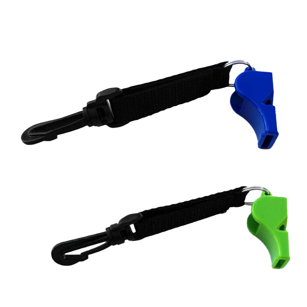 2pcs Super Loud Emergency Canoe Scuba Dive Safety Whistle Outdoor Boating