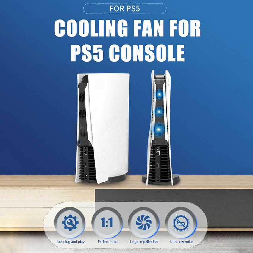 Fan For PS5 Game Accessories Play Station 5 Host Cooling Fan Cooler External