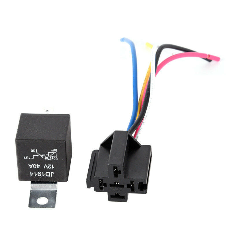 Waterproof Automotive Relay 12V 5Pin 40A Car Relay 12V 5Pin With Relay Socket WF