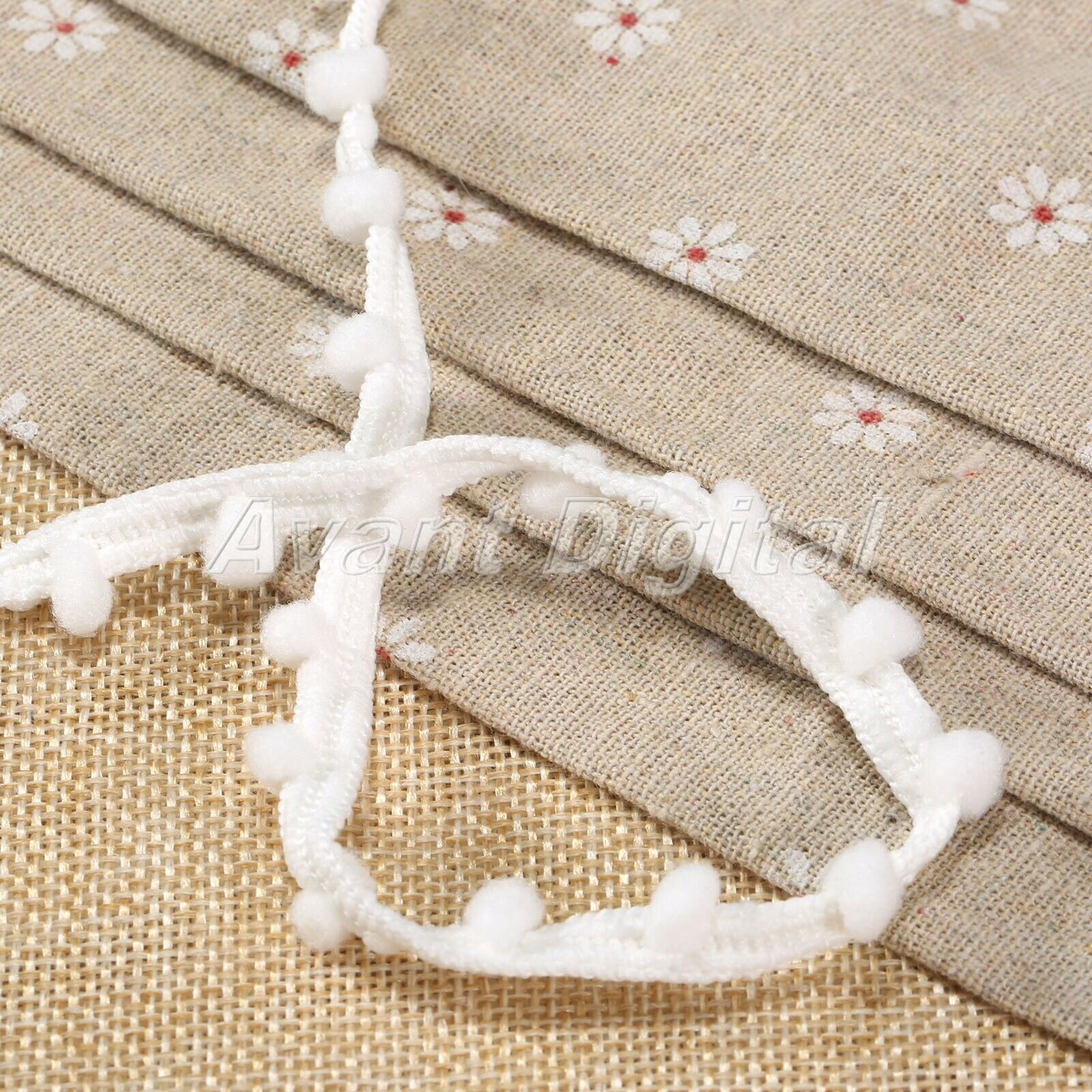 New Pom Pom mini Bobble Ball Fringe Braid Lace trimming for Crafting Sewing Hats