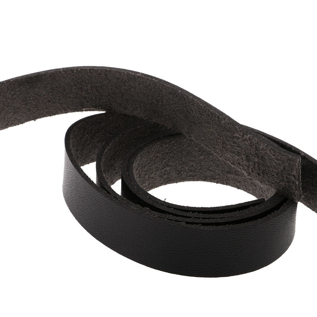 2 Meters x 15mm Faux Leather Strap Strips Leather Craft DIY Supplies Black