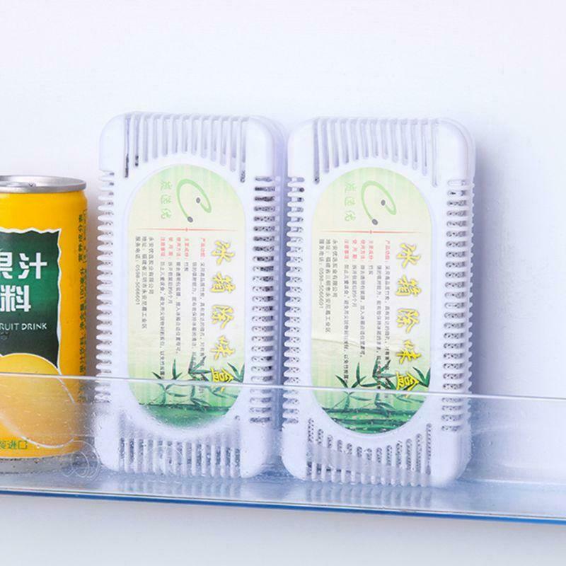 2 Box Refrigerator Air Purifier Bamboo Charcoal Activated Carbon Box Odour Smell