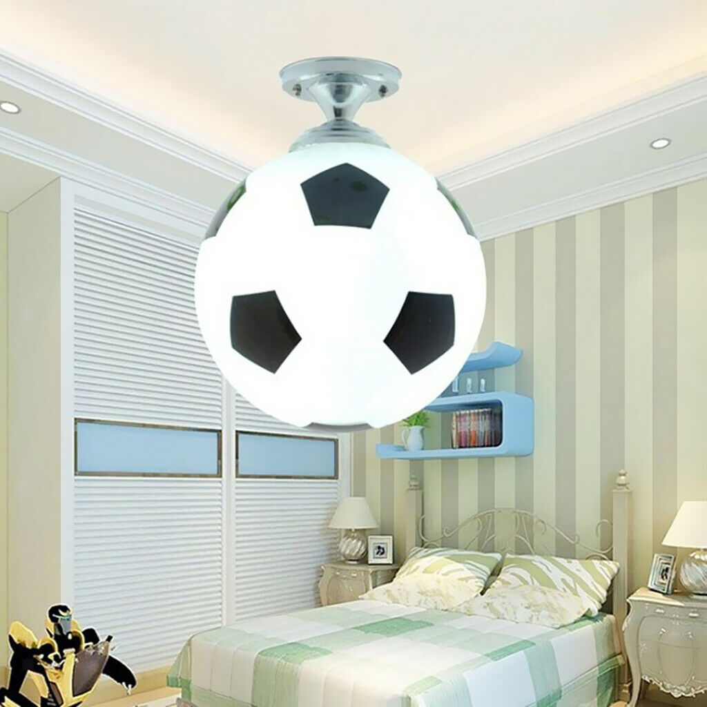 Kid' Bedroom Glass Football Ceiling Light Soccer Ceiling Light Fixtures 220V