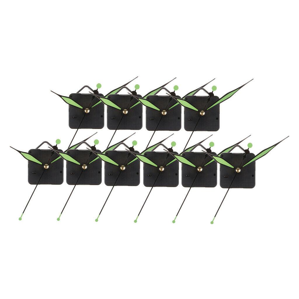 10Set Quartz Wall Clock Movement Replacement Silent Mechanism for Home Wall