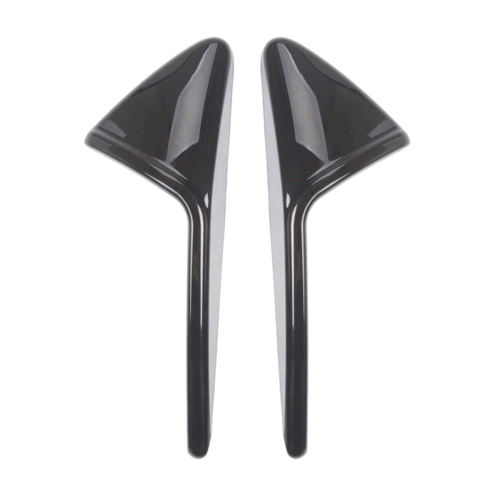 2x Side Cover for Tesla Decoration Trim ABS Auto Exterior glossy black