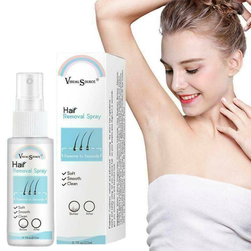 100% Natural Permanent Painless Hair Removal Spray Stop Hair Growth Inhibitor US