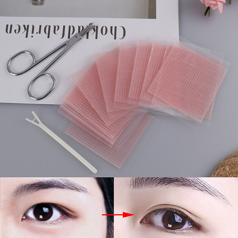 572pcs Invisible Fiber Double Sided Adhesive Eyelid Stickers Eye Tapes Pull w Ad