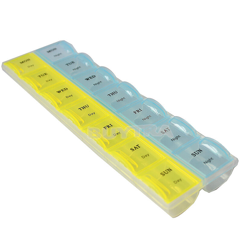 7 Day Pill Box Medicine Tablet Dispenser Organiser Storage Case Am / P.l8