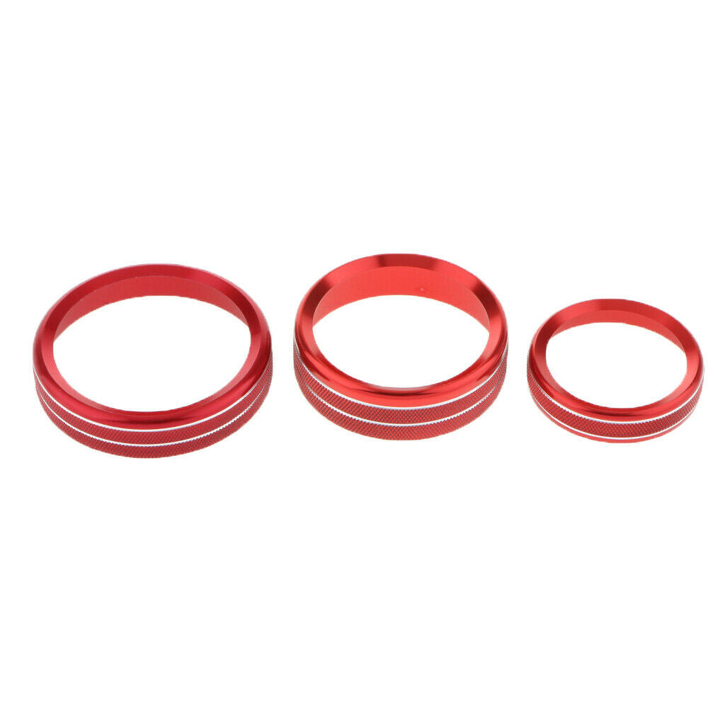 Car Interior Accessories Air Conditioner Audio Switch Decorative Ring Button