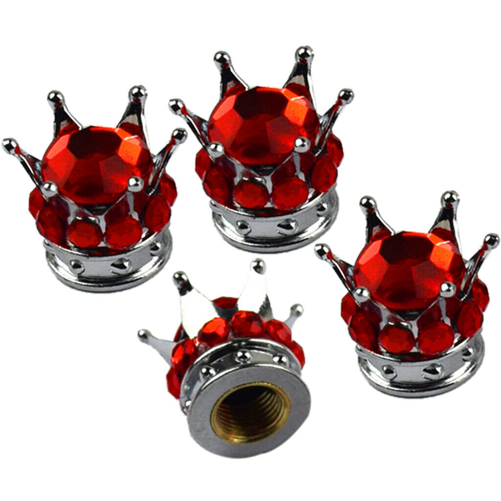 8pcs Plastic Diamond Dust Valve Caps Tyre Valve Stems Dust Cap for Truck
