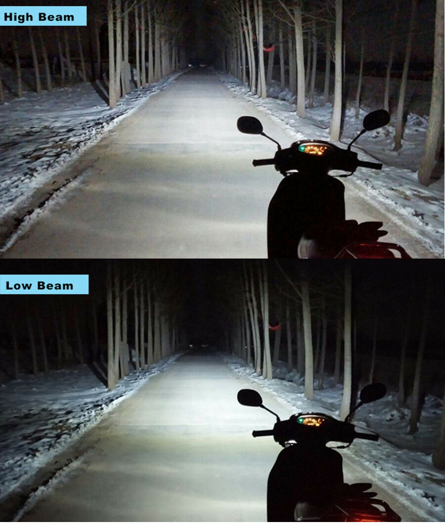 35W 6COB Motorcycle LED Headlight Bulb Hi/Lo Beam H4 HS1 BA20D P15D H6 S2 3500LM