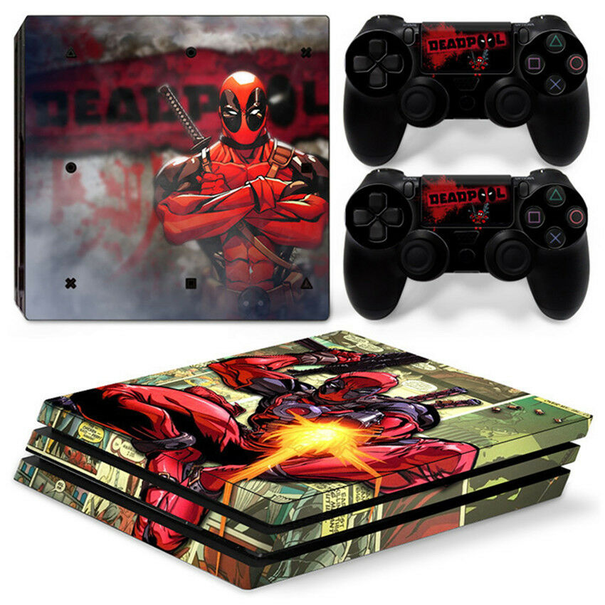 Deadpool skin For  playstation PS4 PRO Pro Stickers & 2 Controllers Skin