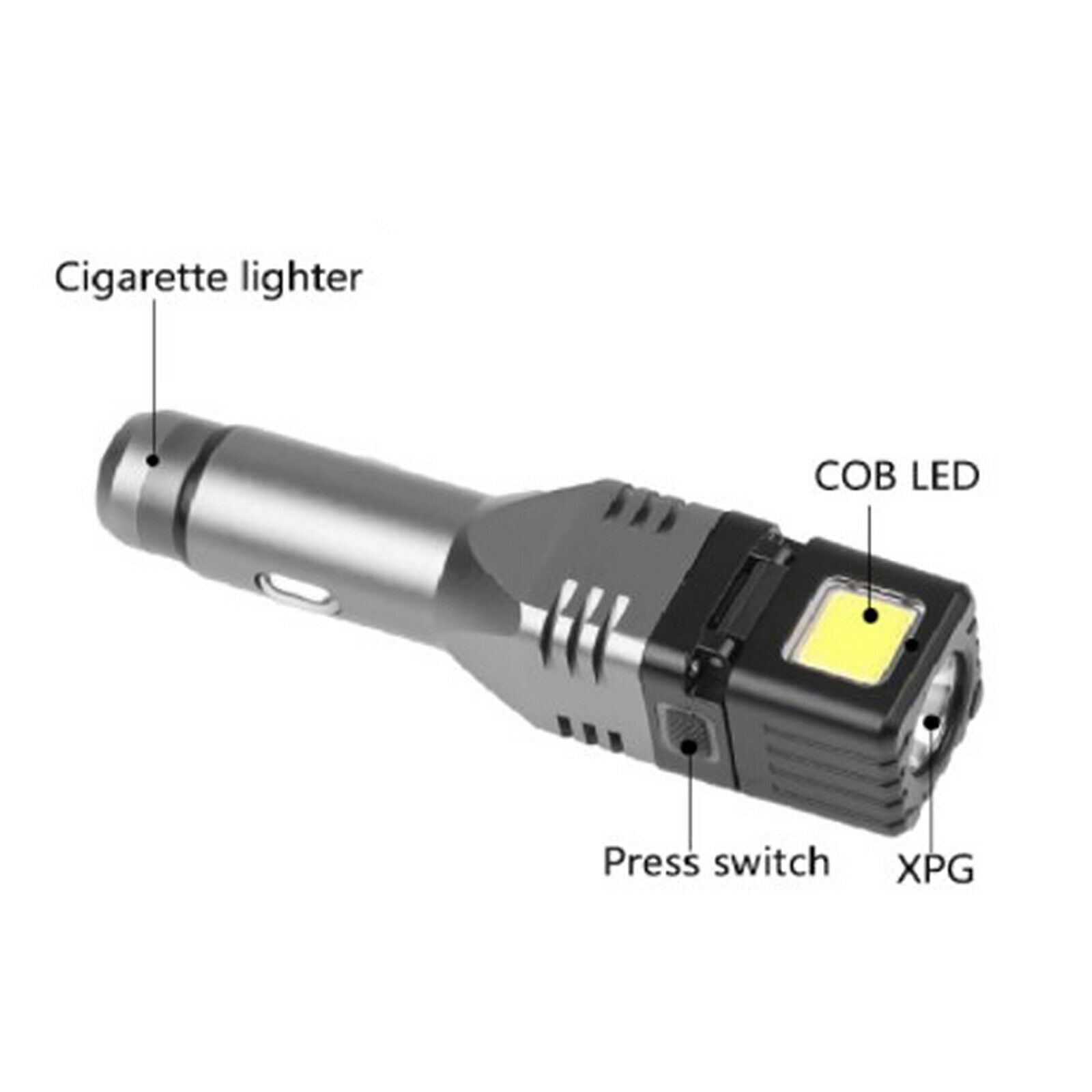 Foldable Waterproof LED Lamp Mountain Bike Head Light XPG+COB Flashlight