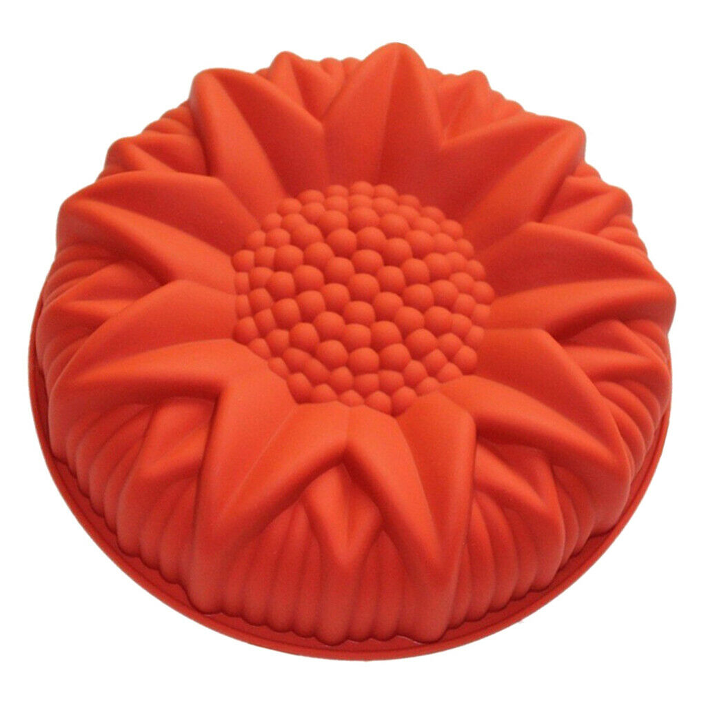 Household Silicone Cake Mold Sunflower Cake Baking Mould Pie Flan Tart Mold